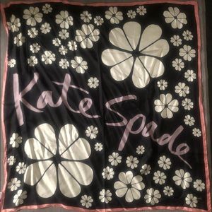 Kate Spade satin/silk scarf